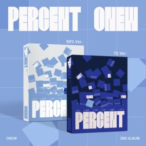 ONEW: Percent -2. album - Photobook Ver. -  99% Ver/1% Ver.