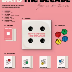 DAY6 : The Decade- 4. Album - Platform Album (Nemo Ver.)- SIX ON THE DICE VER./CITY DAYS VER. - SIX ON THE DICE VER.