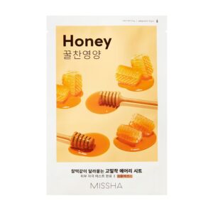 MISSHA Airy Fit Maska w płachcie, rozświetlająco-odżywcza - Honey