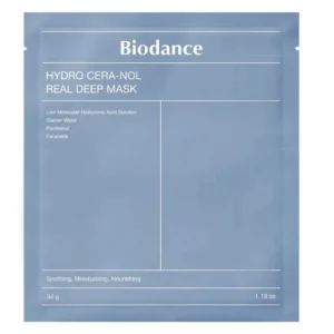 Biodance Hydro Cera-Nol Real Deep Mask – intensywnie nawilżająca maska hydrożelowa-  34 g